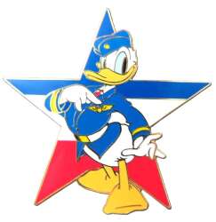 Click to view the Pilot Donald Duck - Patriotic Star - Wings Badge - Red White and Blue details
