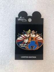 Click to view the Goofy Holding Flag - Oval - Stars details