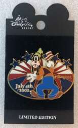 Click to view the Goofy Holding Flag - Oval - Stars details