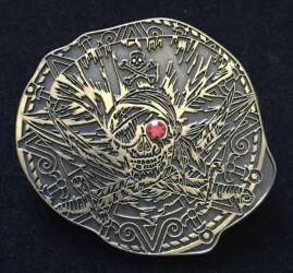 101303 - Adventures on the 7 Seas Lagoon - Pirate Skull Doubloon - Walt Disney World alternate image