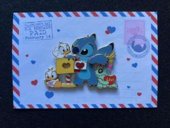 101349 - Fantasy Pin Series: _stitch.stitch.stitch_ - 2025 Stitch Valentine - Fantasy Unlicensed alternate image