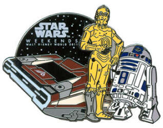 'Star Wars Weekends 2011 - C-3PO &amp; R2-D2 with Starspeeder 1000 - DVC'