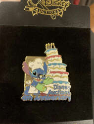 Disney Auctions 4th Anniversary Birthday Cake Stitch