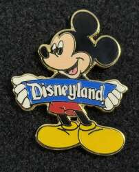 'Mickey Carrying Blue Disneyland Banner - DLR'