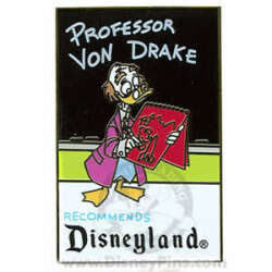'Retro Disneyland Postcards - Professor von Drake Recommends Disneyland - DLR'