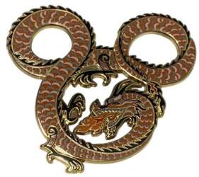 101899 - Fire Breathing Dragons - Mickey Icons - Mini Jumbo - Red - Walt Disney Imagineering alternate image