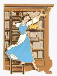 Disney Beauty and The Beast Belle Library Sliding Pin