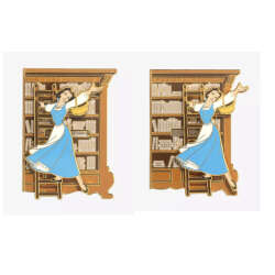 Loungefly - Collector Box - Disney Beauty and The Beast Belle Library Sliding Pin - LFLY