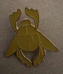 10216 - Disney Parks - Aladdin Icons Flair Set - Gold Scarab Beetle alternate image