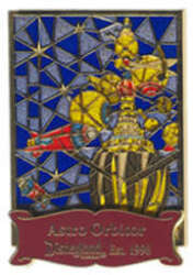 'Stained Glass - 2008 Pin of the Month - Cast Exclusive - Astro Orbitor - DLR'