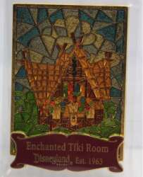 'Stained Glass - 2008 Pin of the Month - Cast Exclusive - Enchanted Tiki Room - DLR'