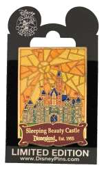 'Stained Glass - 2008 Pin of the Month - Cast Exclusive - Sleeping Beauty Castle - DLR'