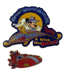 Minnie&#039;s Moonlit Madness - Logo Base with Stitch Red Ship Add-On Pin - TPCE