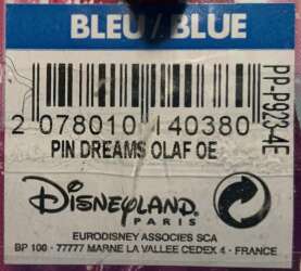 1022 - Disney Dreams Castle Series - Olaf and Elsa - Disneyland Resort Paris alternate image