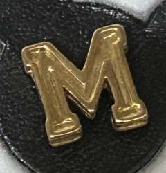 Disney Store Gold Mickey Mouse Pin Set - Letter M
