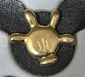 Disney Store Gold Mickey Mouse Pin Set - Glove