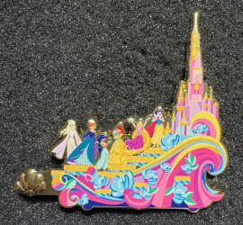 'Hong Kong Disneyland 20th Anniversary - Parade Floats Mystery Pin Set - Princesses - HKDL'
