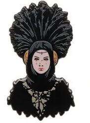 Queen Amidala in Black Traveling Gown