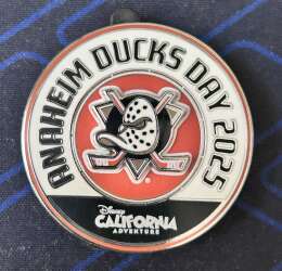 2025 Anaheim Ducks Day Round Pin