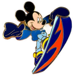 Mickey Snowboarding