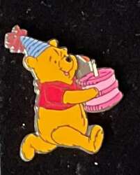 Winnie the Pooh Carrying Birthday Cake