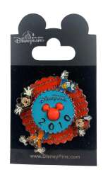 2010 Dated Year Pins - Donald, Minnie, Goofy, and Mickey - Spinner - HKDL