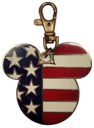 Click to view the American Flag Mickey Icon Lanyard Medal details