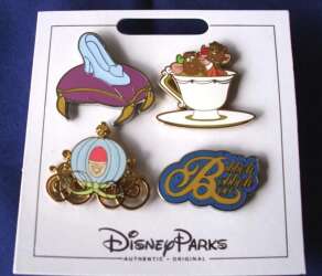 10267 - Disney Parks - Cinderella Icons - 4-pin set alternate image