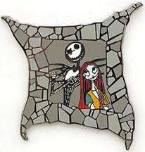 Jack and Sally in Cobblestone Window Frame