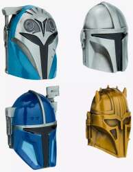 102737 - Hot Topic - Star Wars The Mandalorian Helmet Pin Set - The Mandalorian 3-D Helmet Pin Set - Disney Licensed alternate image