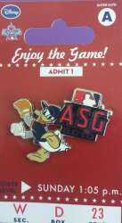 102772 - Major League Baseball (MLB) - All Star Game (ASG) - Donald Pitching A Ball - Disney Licensed alternate image
