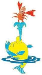 Disney Sidekick Series - The Little Mermaid - Flounder And Sebastian - DSUS