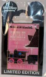 'Disneyland Attraction Posters - Santa Fe Railroad - Main Street - WDI'