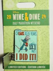 'runDisney: Wine &amp; Dine Half Marathon Weekend 2024 - I Did It! Half Marathon Finisher Remy Limited Edition of 4000 - WDW'