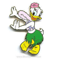 Daisy Duck hula dancing