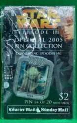 'Courier Mail - 2005 Star Wars Episode III - Yoda (#14 of 20) - DLIC'