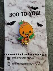 Boo to You Orange Bird Jack'o'lantern