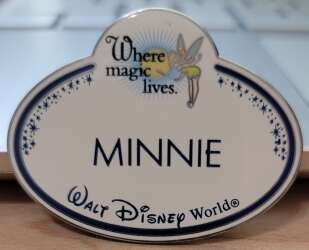 Cast Member Name Tag "Minnie" - Where magic lives