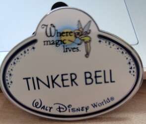 Cast Member Name Tag "Tinker Bell" - Where magic lives