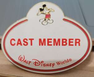 Cast Member Name Tag  "CAST MEMBER"