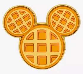 Mickey & Minnie Mouse Waffle Scented Enamel Pin Set - Mickey Pin Only