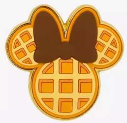 Mickey & Minnie Mouse Waffle Scented Enamel Pin Set - Minnie Pin Only