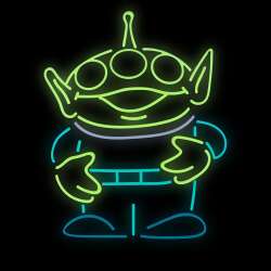 '(PALM) Disney Pixar Toy Story Collectible Pin Special Edition 300 - Neon Alien 2” GITD - DLIC'