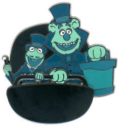 Muppets Haunted Mansion - Kermit and Fozzie as Hatbox Ghost