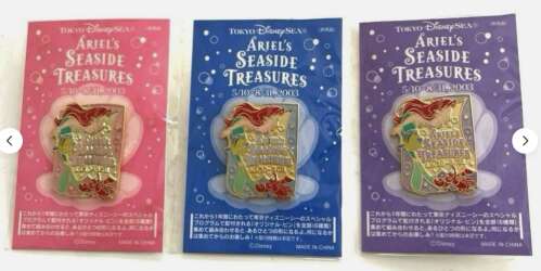 Ariel Seaside Treasures - 3 Pin Set