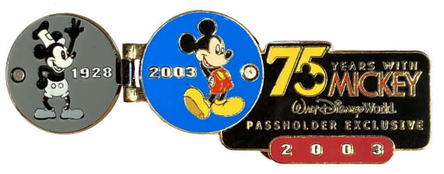 '75 Years with Mickey - 75 years of Mickey WDW Epcot 2003 Passholder Exclusive - WDW'