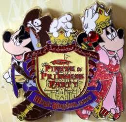 16108 - Disney's Pirate & Princess Party - 2007 - Mickey & Minnie Mouse Logo - Walt Disney World alternate image