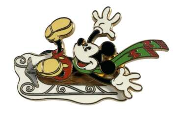 Mickey on a Sled