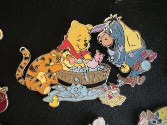 Click to view the Pooh & friends giving Piglet bath details
