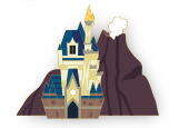 Tokyo Disneyland Cinderella Castle and Mount Prometheus